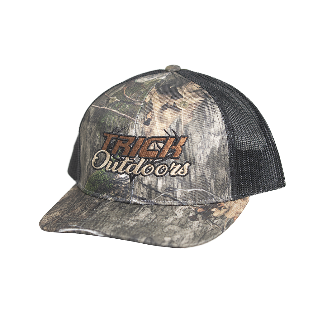 Trick Outdoors camo snap back hat